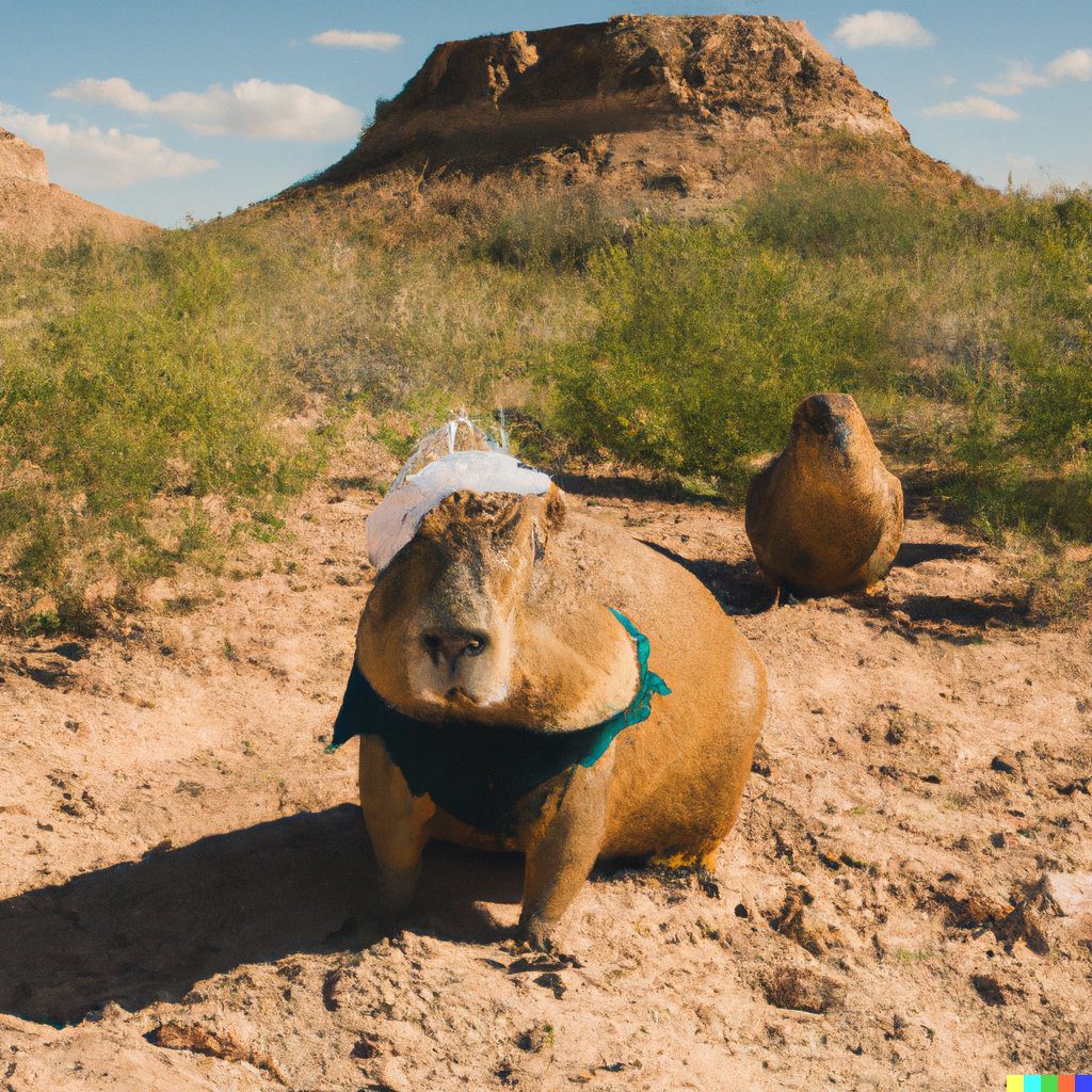 The Capybara Bride: A Wedding Dress for the Cuddliest Creature